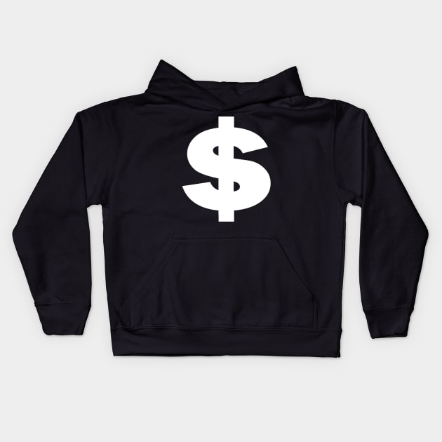 Dollar Sign Money cash dollars symbol Kids Hoodie by klausgaiser